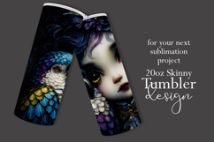 Animal Tumbler Wrap, A Girl and Her Bird Tumbler Wrap, t4 Product Image 2