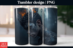 Burning Thorn Crown Tumbler Halloween Dark fantasy tumbler Product Image 1