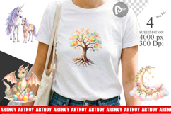 Fantasy Mom Baby Creatures Sublimation Product Image 1