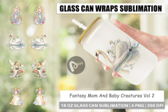 Fantasy Mom Baby Creatures Glass Can Product Image 1