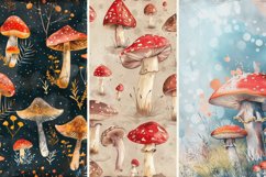 Fantasy Mushroom Digital Paper Bundle Product Image 3
