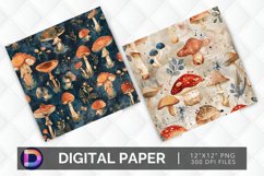 Fantasy Mushroom Digital Paper Product Image 1