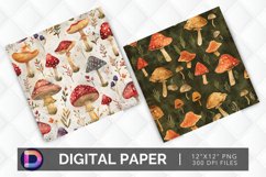 Fantasy Mushroom Digital Paper Product Image 1