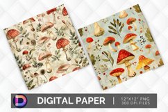 Fantasy Mushroom Digital Paper Product Image 1