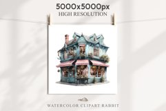 Fantasy Pastel Store Bakery Shop Cafe House Architecture PNG Watercolor Transparent invitation t-shirt designs sublimation nursery printable art junk journaling Fantasy Pastel Store, Shop Clipart, Cafe House png, Floral Bakery Transparent detailed clip ar