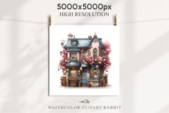 Fantasy Pastel Store Bakery Shop Cafe House Architecture PNG Watercolor Transparent invitation t-shirt designs sublimation nursery printable art junk journaling Fantasy Pastel Store, Shop Clipart, Cafe House png, Floral Bakery Transparent detailed clip ar