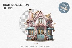 Fantasy Pastel Store Bakery Shop Cafe House Architecture PNG Watercolor Transparent invitation t-shirt designs sublimation nursery printable art junk journaling Fantasy Pastel Store, Shop Clipart, Cafe House png, Floral Bakery Transparent detailed clipart