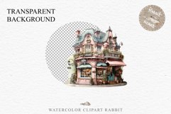 Fantasy Pastel Store Bakery Shop Cafe House Architecture PNG Watercolor Transparent invitation t-shirt designs sublimation nursery printable art junk journaling Fantasy Pastel Store, Shop Clipart, Cafe House png, Floral Bakery Transparent detailed clip ar