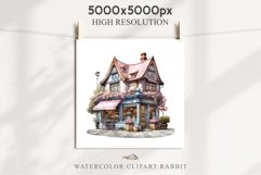 Fantasy Pastel Store Bakery Shop Cafe House Architecture PNG Watercolor Transparent invitation t-shirt designs sublimation nursery printable art junk journaling Fantasy Pastel Store, Shop Clipart, Cafe House png, Floral Bakery Transparent detailed clip ar
