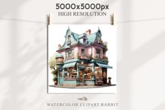 Fantasy Pastel Store Bakery Shop Cafe House Architecture PNG Watercolor Transparent invitation t-shirt designs sublimation nursery printable art junk journaling Fantasy Pastel Store, Shop Clipart, Cafe House png, Floral Bakery Transparent detailed clip ar