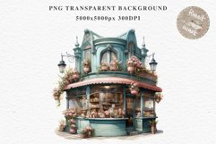 Fantasy Pastel Store Bakery Shop Cafe House Architecture PNG Watercolor Transparent invitation t-shirt designs sublimation nursery printable art junk journaling Fantasy Pastel Store, Shop Clipart, Cafe House png, Floral Bakery Transparent detailed clip ar