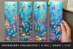 Fantasy bookmarks printable sublimation bookmark design Product Image 1