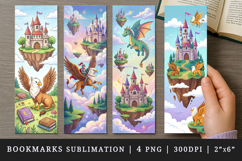 Fantasy bookmarks printable sublimation bookmark design Product Image 1