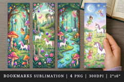 Fantasy bookmarks printable sublimation bookmark design Product Image 1