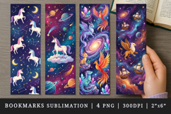 Fantasy bookmarks printable sublimation bookmark design Product Image 1