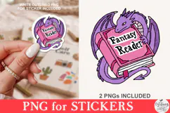 Fantasy Reader Dragon PNG Product Image 1