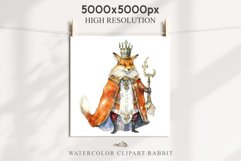Fantasy Royal Fox King Queen Clipart PNG Scrapbooking Nursery Image Watercolor Transparent Print illustration designs sublimation kids Fairy Tale Children book  watercolor fantasy Royal Fox King Queen, fairy tales clipart, sublimation nursery art, childre
