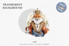 Fantasy Royal Fox King Queen Clipart PNG Scrapbooking Nursery Image Watercolor Transparent Print illustration designs sublimation kids Fairy Tale Children book  watercolor fantasy Royal Fox King Queen, fairy tales clipart, sublimation nursery art, childre