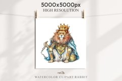 Fantasy Royal Lion King Queen Clipart PNG Scrapbooking Image Watercolor Transparent Print illustration designs sublimation kids Fairy Tale Children book watercolor fantasy Royal Lion King Queen, fairy tales clipart, sublimation nursery art children book