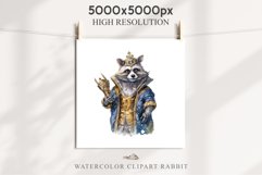Fantasy Royal Raccoon King Queen Clipart PNG Scrapbooking Image Watercolor Transparent Print illustration designs sublimation kids Fairy Tale Children book  watercolor fantasy Royal Raccoon King Queen, fairy tales clipart, sublimation nursery art book