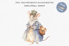 Fantasy Royal Victorian Mouse Clipart PNG Scrapbooking Art Watercolor Transparent Print illustration designs sublimation kids Fairy Tale Children book watercolor fantasy Royal victorian mouse, fairy tales clipart, sublimation nursery art children book