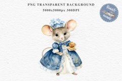 Fantasy Royal Victorian Mouse Clipart PNG Scrapbooking Art Watercolor Transparent Print illustration designs sublimation kids Fairy Tale Children book watercolor fantasy Royal victorian mouse, fairy tales clipart, sublimation nursery art children book