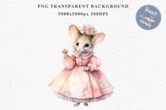 Fantasy Royal Victorian Mouse Clipart PNG Scrapbooking Art Watercolor Transparent Print illustration designs sublimation kids Fairy Tale Children book watercolor fantasy Royal victorian mouse, fairy tales clipart, sublimation nursery art children book