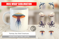 Mug Wrap Fantasy Sea Creatures Product Image 1
