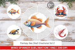 Wind Spinner Fantasy Sea Creatures Product Image 1