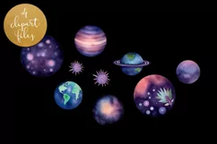 Ufo & Alien Galaxy Clipart - 4 PNG Files Product Image 3