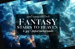 Fantasy Backgrounds, Fantasy Stairs to Heaven Backgrounds 1 Product Image 1