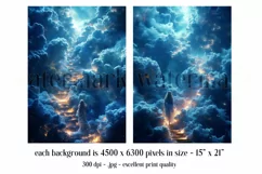 Fantasy Backgrounds, Fantasy Stairs to Heaven Backgrounds 1 Product Image 2