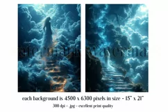 Fantasy Backgrounds, Fantasy Stairs to Heaven Backgrounds 1 Product Image 3