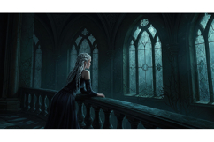 Gothic Maiden in Cathedral Wall Art Product Image 2