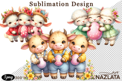 Spring animal clipart|Cute easter animals clipart Product Image 1