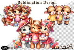 Spring animal clipart|Cute easter animals clipart Product Image 1