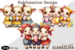 Spring animal clipart|Cute easter animals clipart Product Image 1