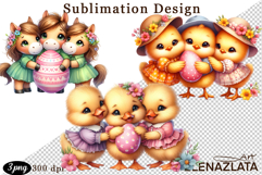 Spring animal clipart|Cute easter animals clipart Product Image 1
