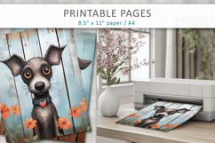 dog printable sheets, Farmhouse animal pages Product Image 3