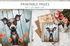 dog printable sheets, Farmhouse animal pages Product Image 1