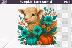 Fall Flowers Animals Pumpkin Clipart | Farm Animal Bundle Product Image 13