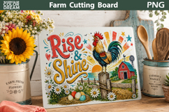 Farm Rooster Cutting Board | Rise And Shine Decor Product Image 2