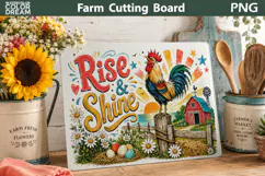 Farm Rooster Cutting Board | Rise And Shine Decor Product Image 2