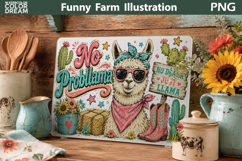 Farm Lama Cutting Board | Rise And Shine Decor Product Image 1