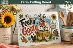 Funny Farm Animals Cutting Board | Farmhouse Rustic Decor Product Image 13