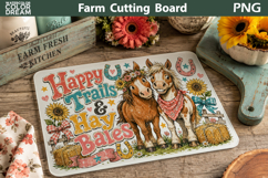 Funny Farm Animals Cutting Board | Farmhouse Rustic Decor Product Image 18