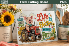Funny Farm Animals Cutting Board | Farmhouse Rustic Decor Product Image 23