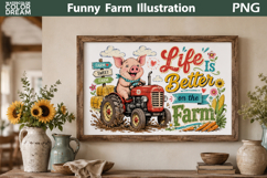Funny Pig Cutting Board | Rustic Farm Sublimation Product Image 2