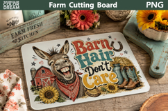 Funny Farm Animals Cutting Board | Farmhouse Rustic Decor Product Image 26