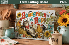 Funny Farm Animals Cutting Board | Farmhouse Rustic Decor Product Image 5